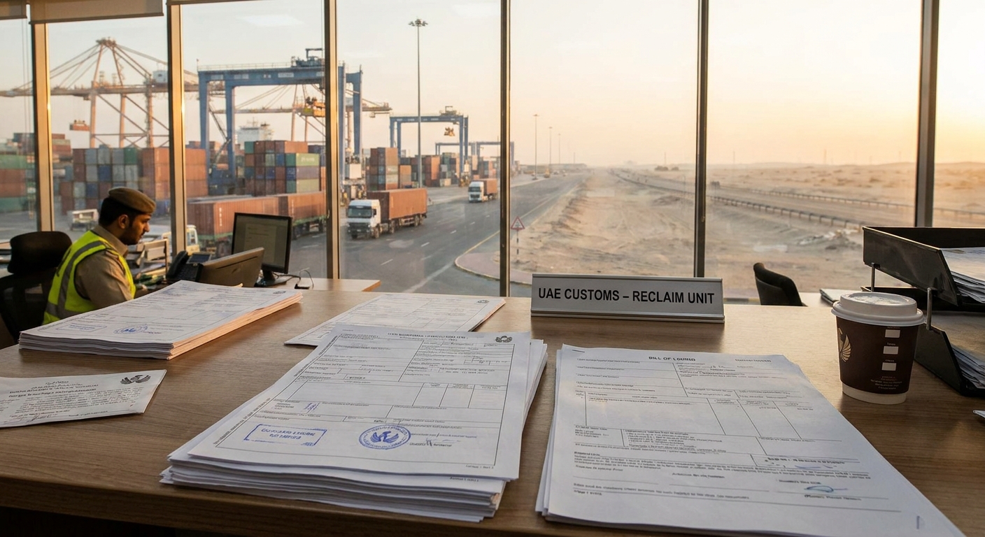 Operational documentary view of case study: reclaiming import vat for a uae distribution company in UAE logistics corridor