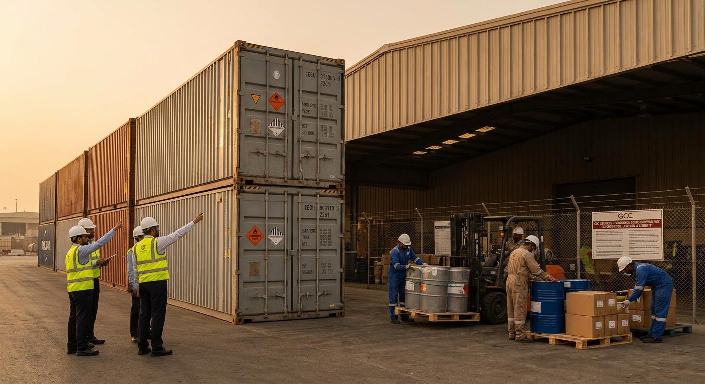 Operational documentary view of dangerous goods shipping faq: classification, labeling, and liability in UAE logistics corridor