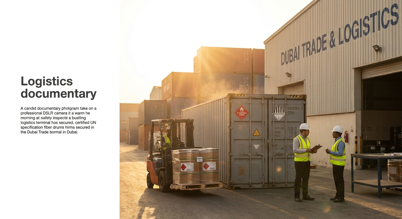 Operational documentary view of dangerous goods shipping regulation trends to watch in 2026 in UAE logistics corridor